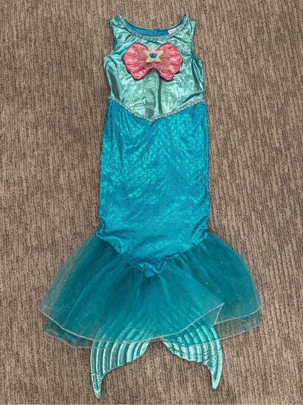 Sparkling Mermaid Costume for Kids - Aqua and Pink size 5-6